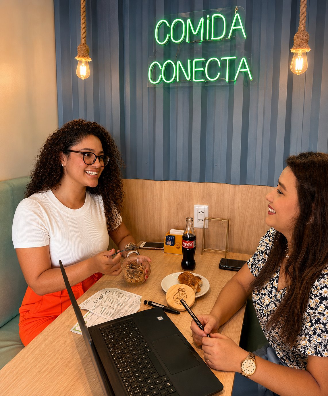 Ambiente interno da Vó Maria Café